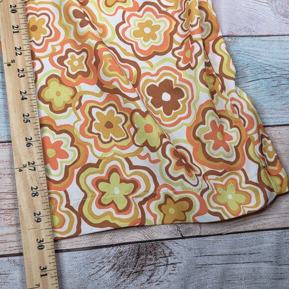 Dazey LA Womens Ruffle Sleeveless Retro Floral Jumpsuit Large - Picture 6 of 6